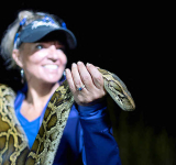'Python Huntress' takes on  invasive snakes in Everglades